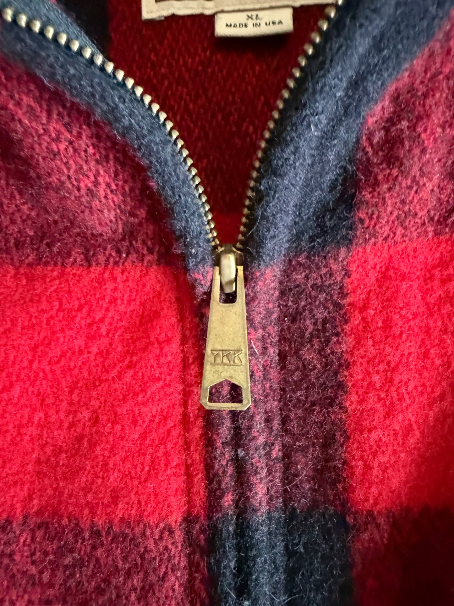 Vintage Woolrich Red Checker Outdoors Wool Flannel Jacket- XL