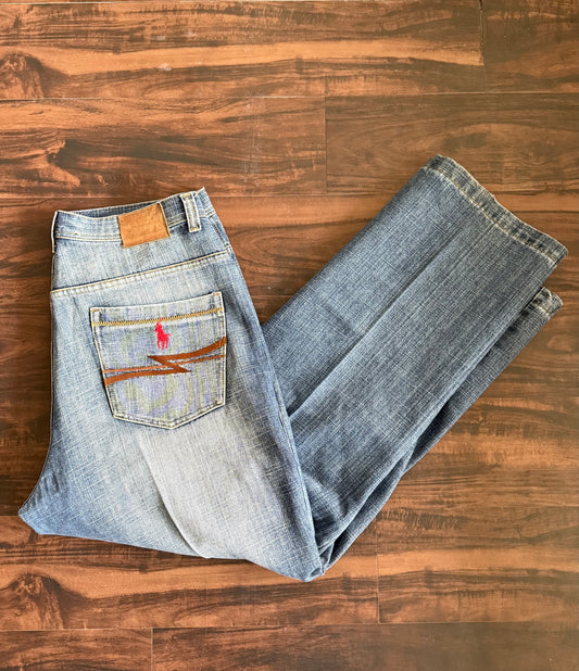 Vintage Boot Polo Ralph Lauren Jeans Co USA Denim Jeans- 38x32