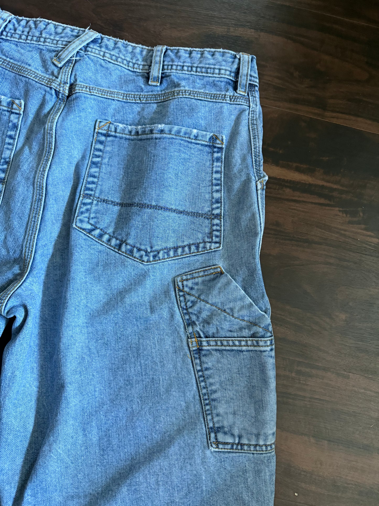 Vintage Y2K Urban Up Pipeline Baggy Carpenter Denim Jean Shorts- 33