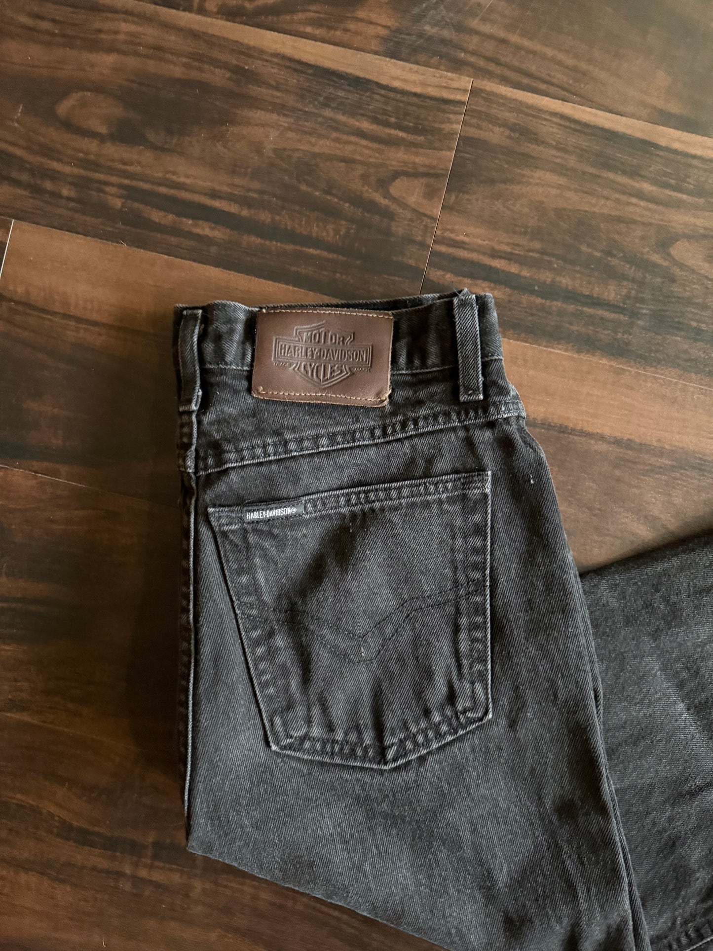 Vintage Harley Davidson Black Denim Jeans- 30x32