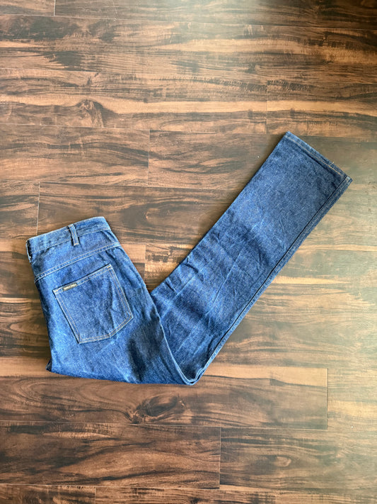 Vintage Saddle King Dark Wash Denim Jeans- 32x36