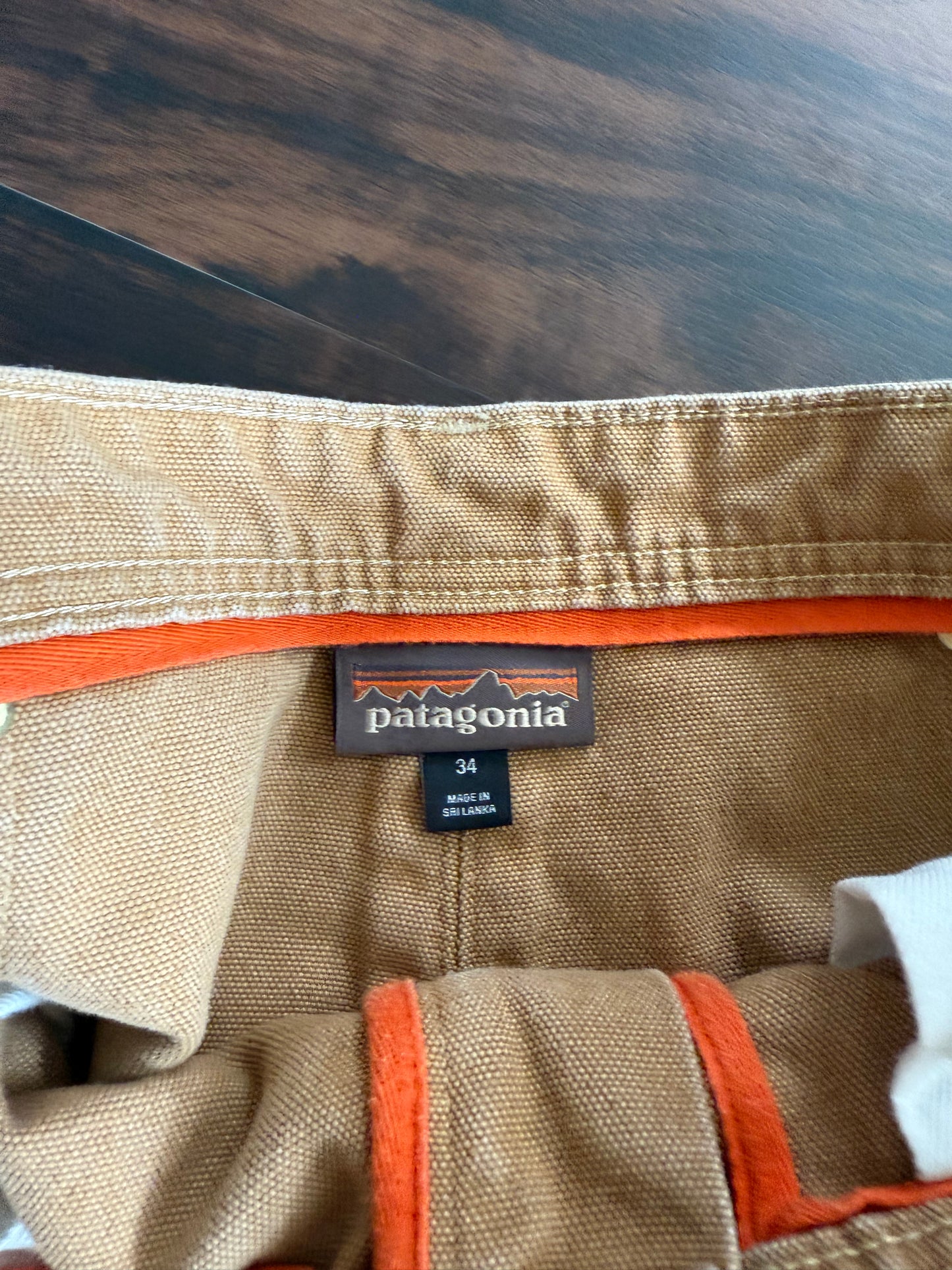 Vintage Patagonia Tan Duck Canvas Workwear Pants- 33x30