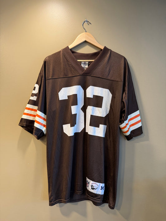 Vintage NFL Throwbacks Cleveland Browns Jim Brown Football Jersey- M