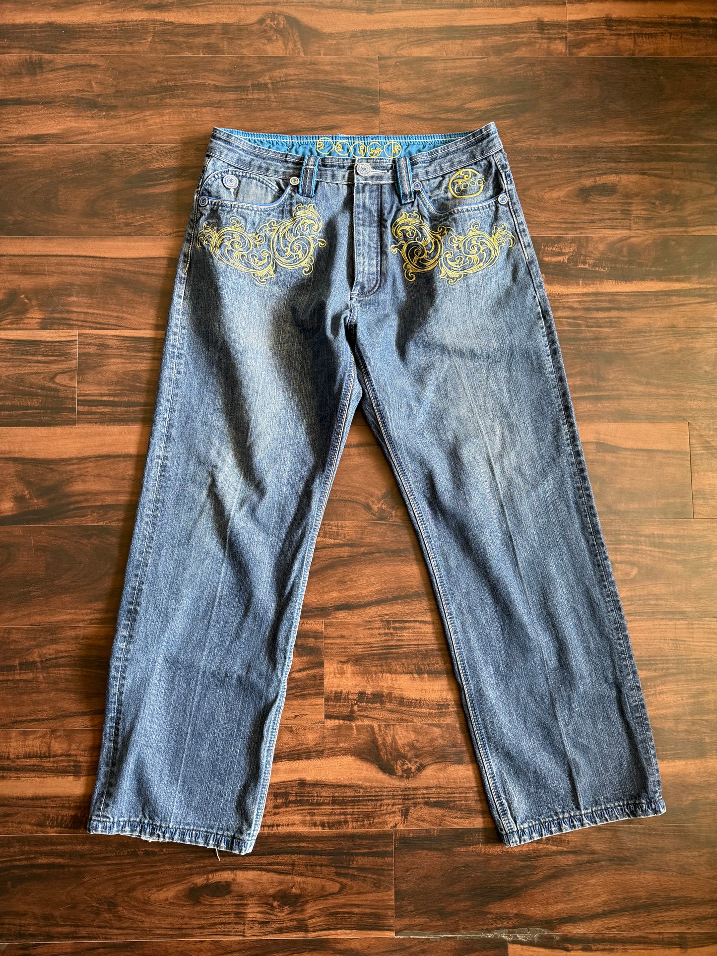 Vintage Y2K Coogi Embroidered Streetwear Denim Jean- 36x34