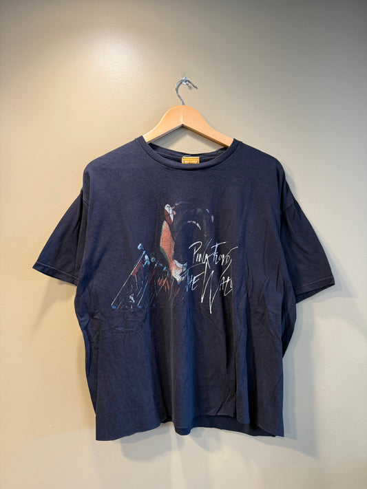 Vintage Y2K Pink Floyd The Wall Black Cropped T-Shirt- XL