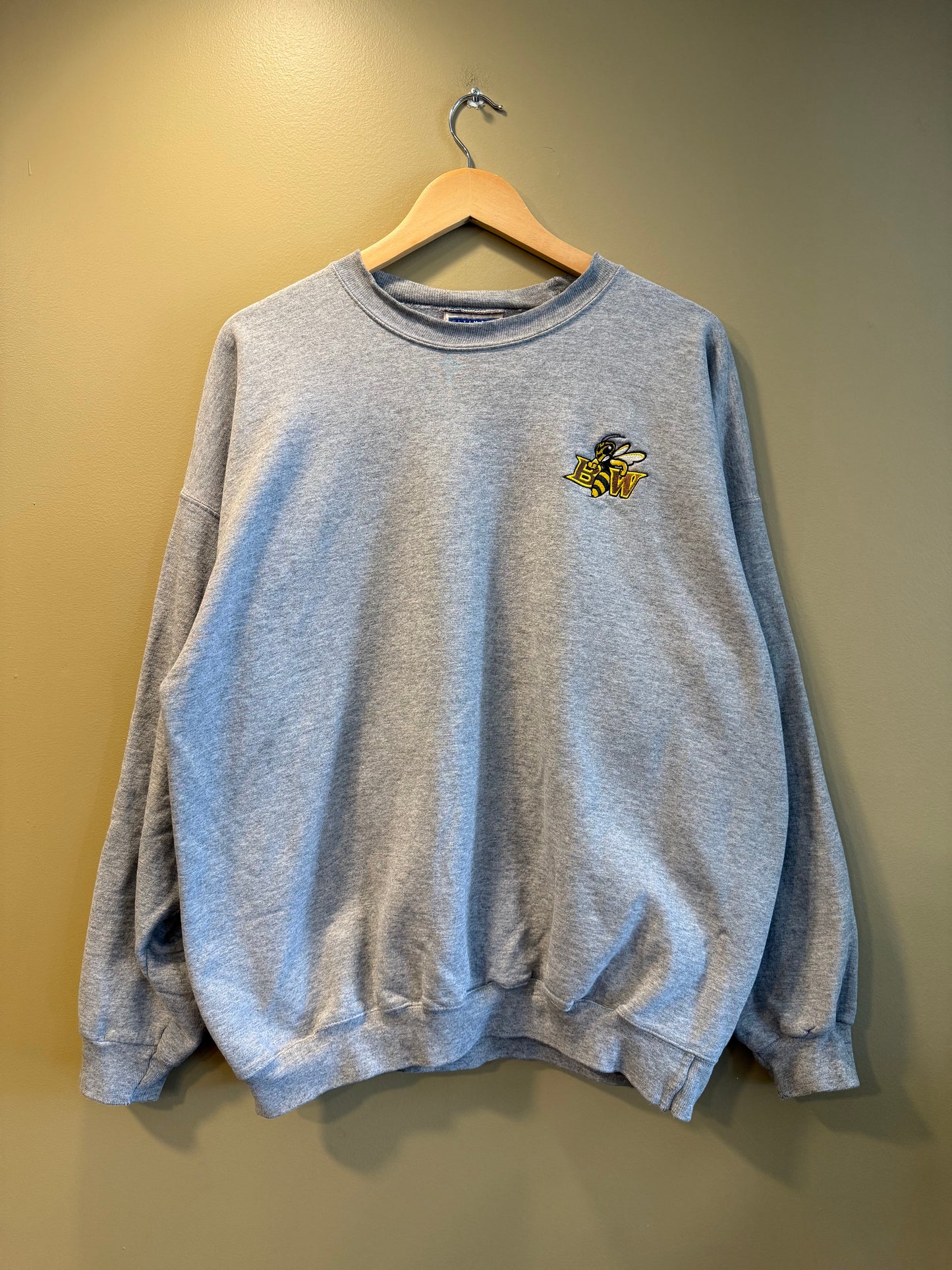 Vintage Baldwin Wallace University Gray Stinger Crewneck Sweatshirt- XXL