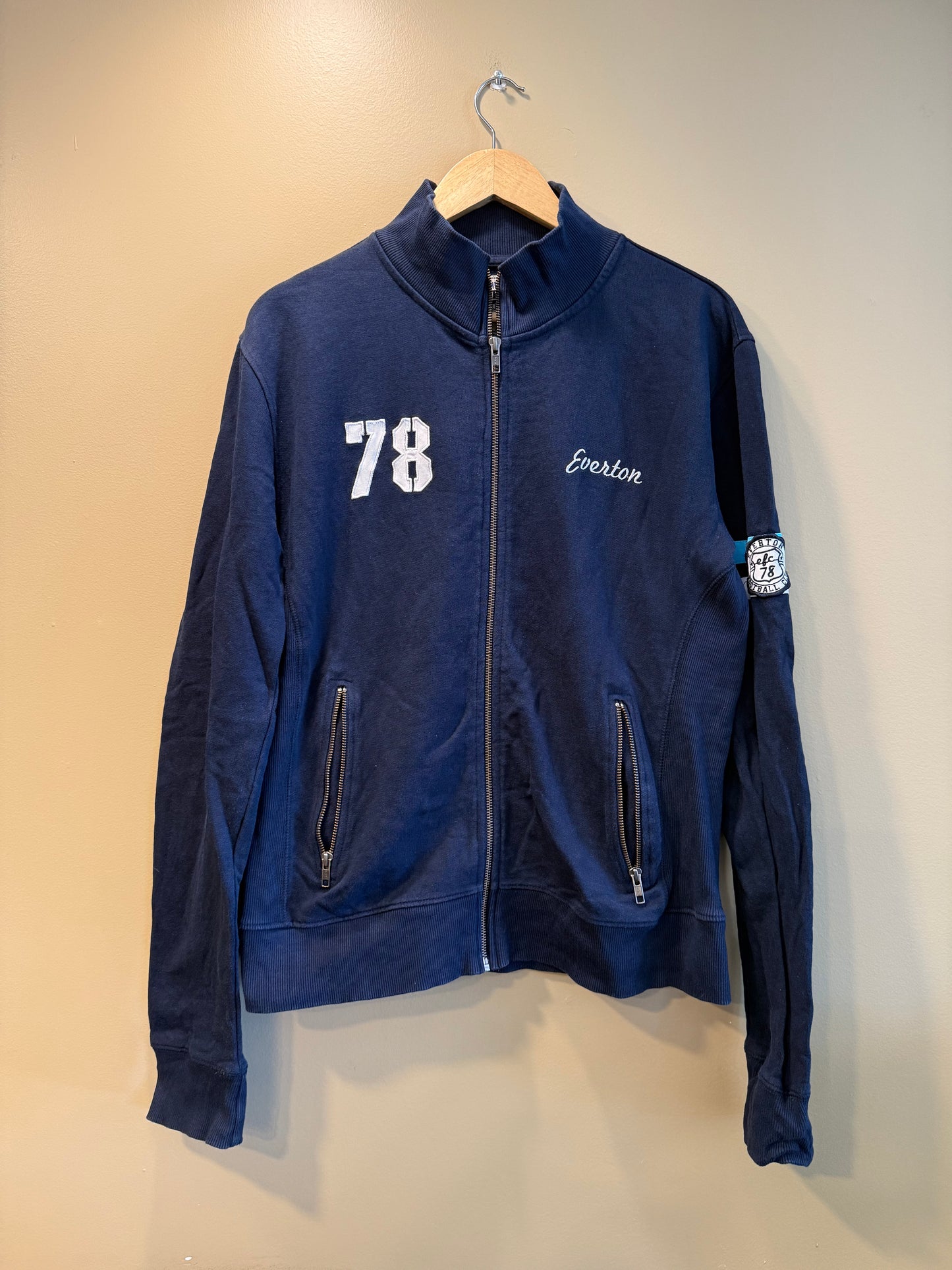 Vintage Everton FC Full-Zip Sweatshirt Jacket- M