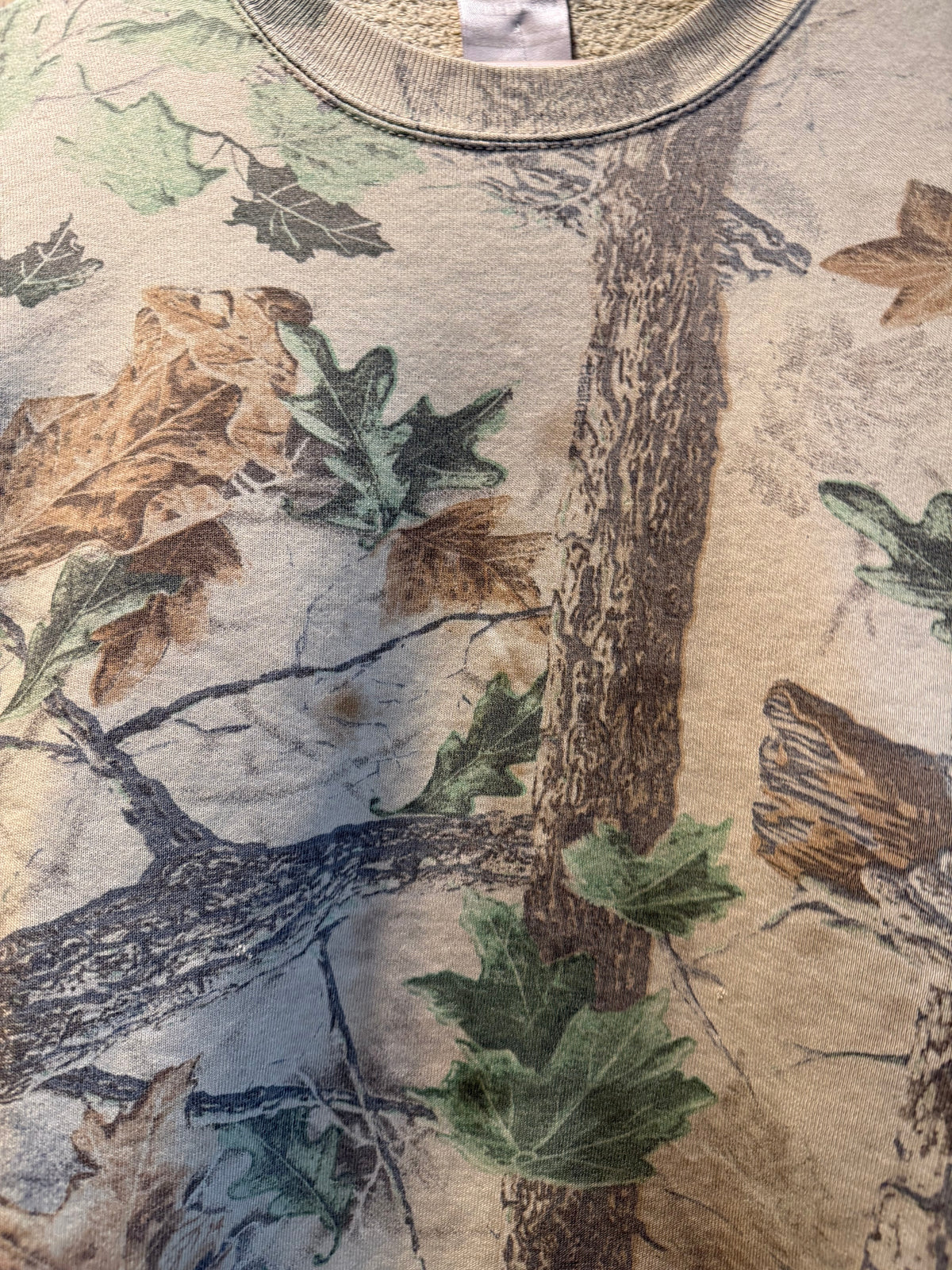 Vintage Jerzees Outdoors RealTree Camo Crewneck Sweatshirt- L