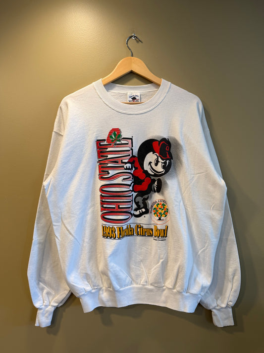 Vintage Ohio State University Brutus Buckeye Citrus Bowl Crewneck Sweatshirt- XL