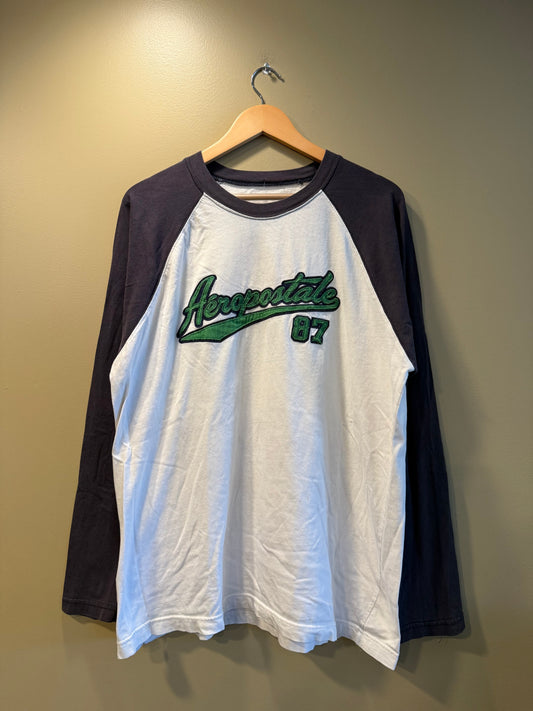 Vintage Aeropostale Long Sleeve Raglan T-Shirt- XL