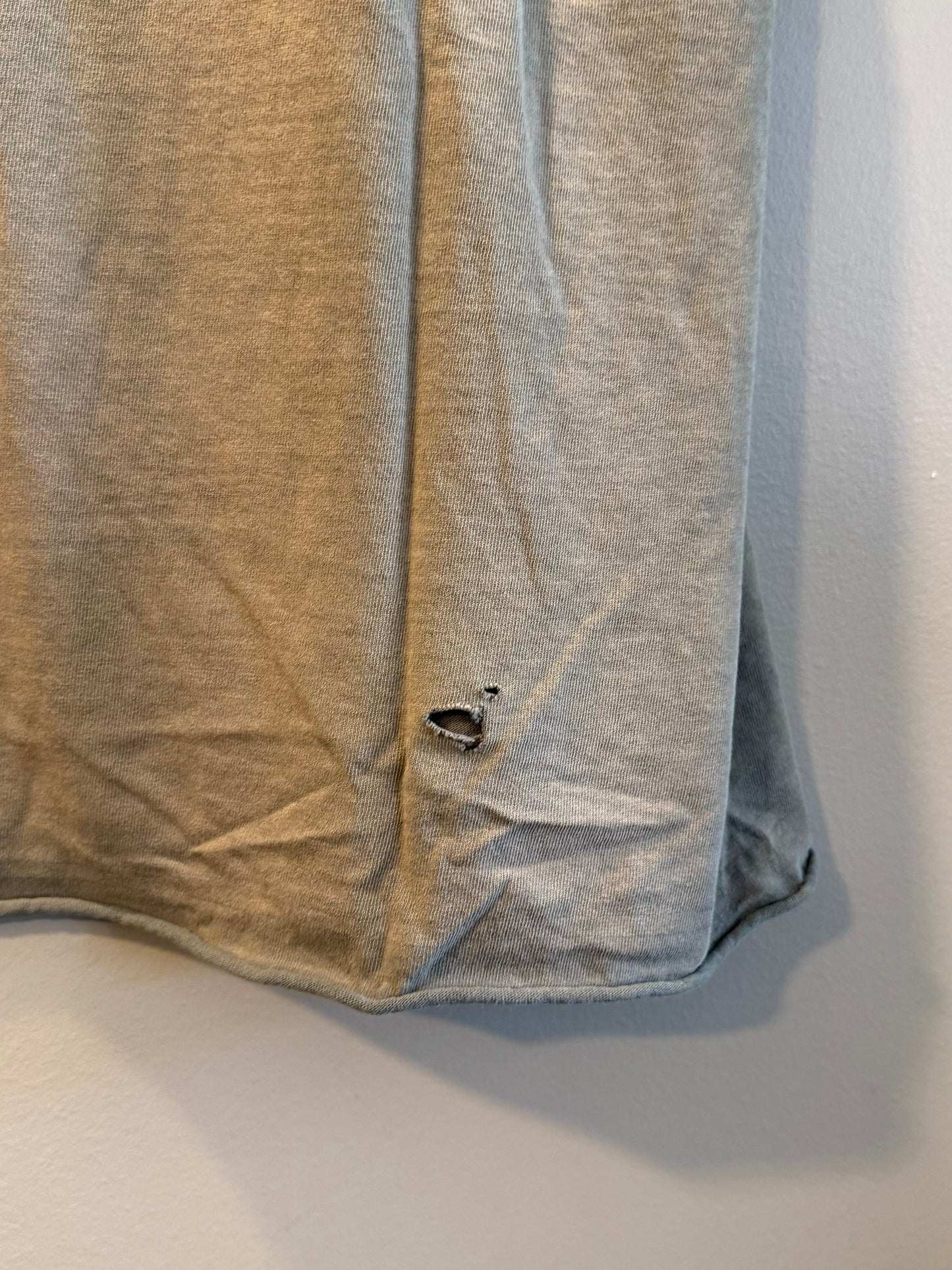 Vintage Walleye Olive Green Faded Graphic Distressed T-Shirt- XXL