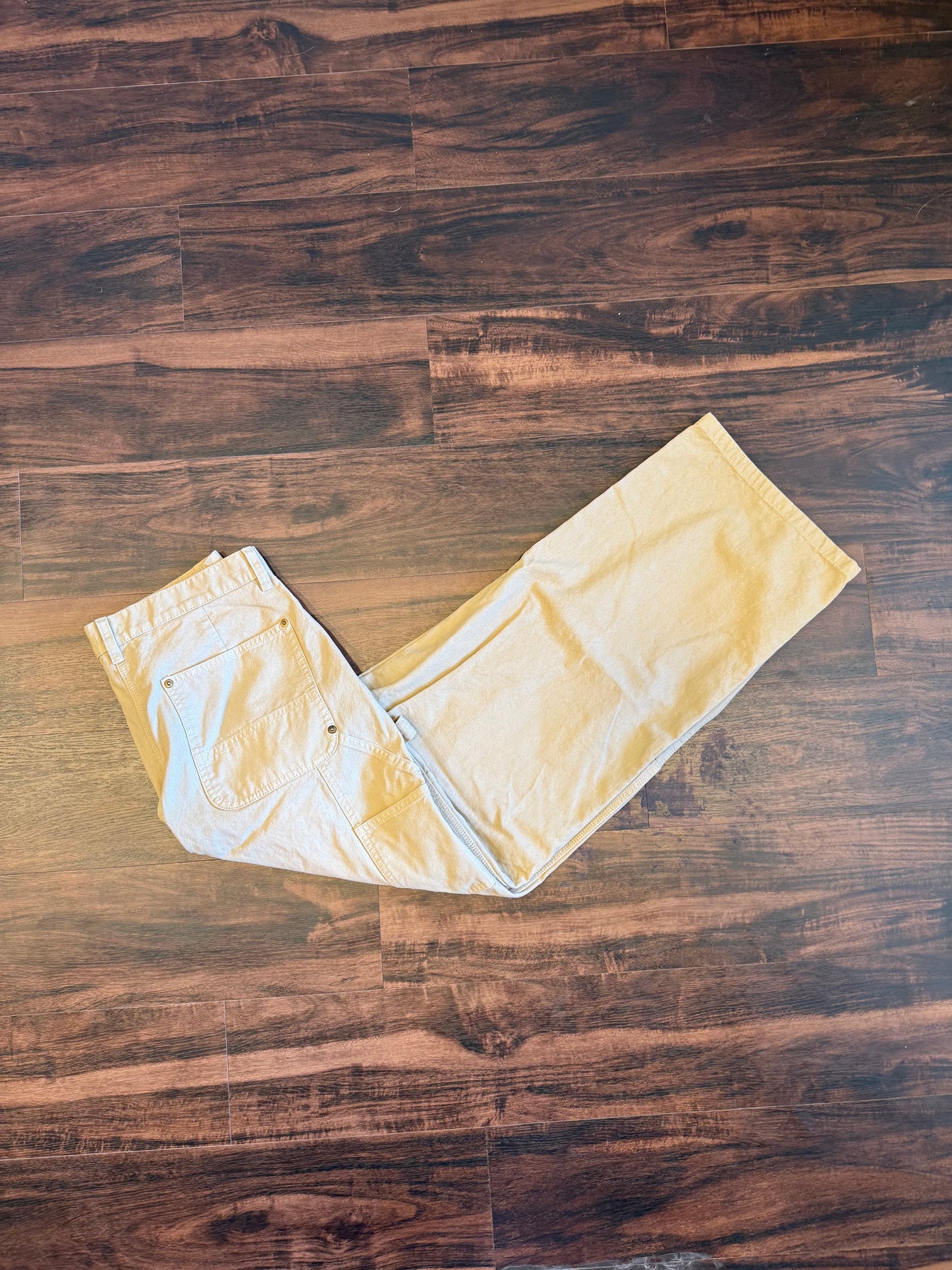 Vintage J. Crew Tan Double Knee Carpenter Pants- 32x30