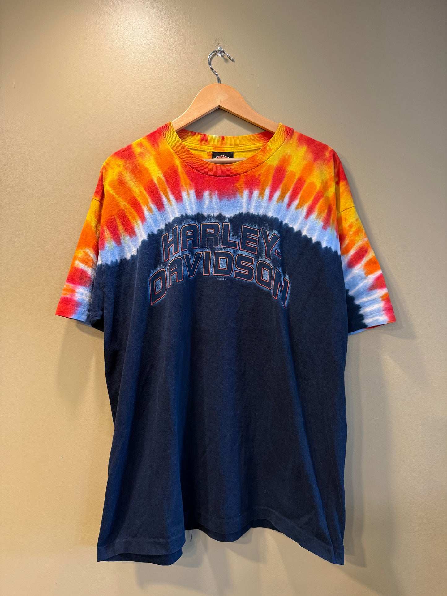 Vintage Harley Davidson Motorcycles Tie Dye T-Shirt- L/XL