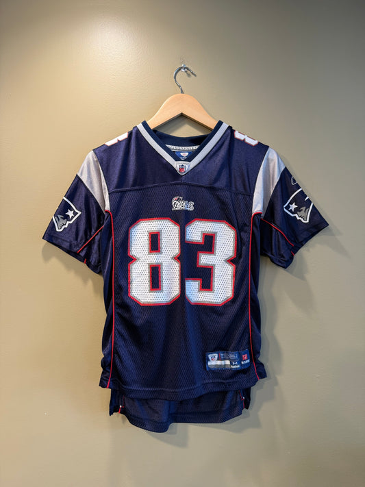 Vintage Wes Welker New England Patriots Blue Baby Tee NFL Jersey- S
