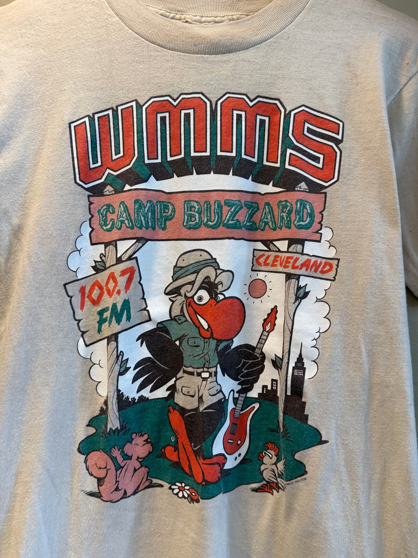 Vintage WMMS Cleveland Camp Buzzard T-Shirt- S