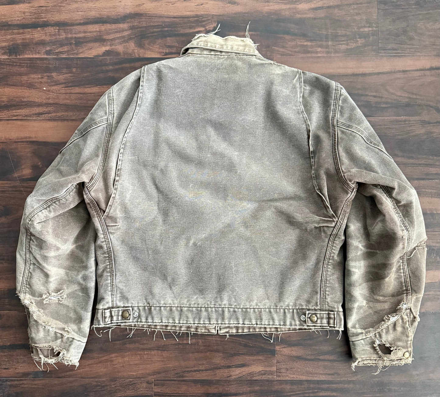 Vintage Carhartt Distressed J97 CHT Detroit Jacket- L