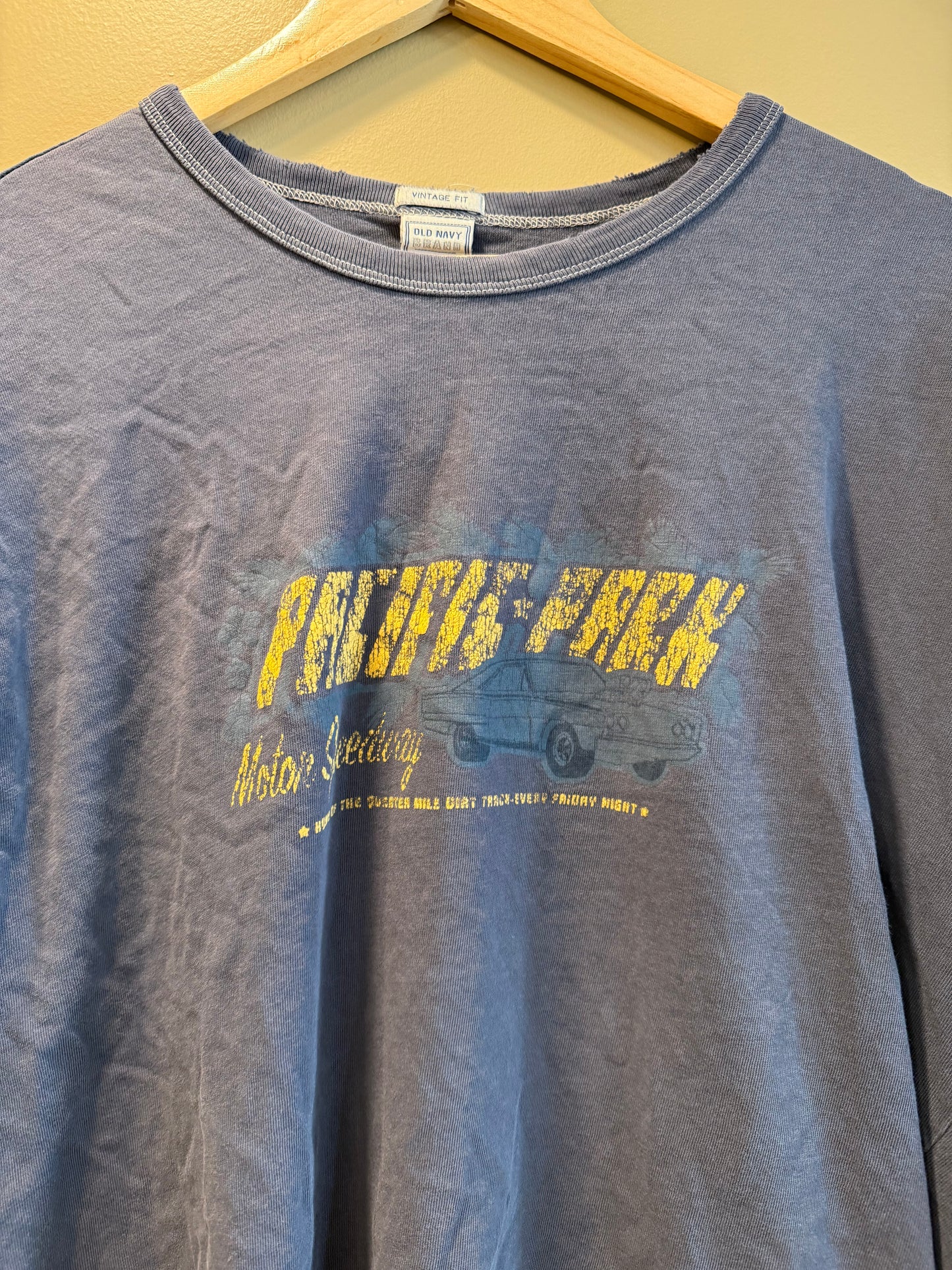 Vintage Y2K Old Navy Pacific Park Cropped T-Shirt- XL