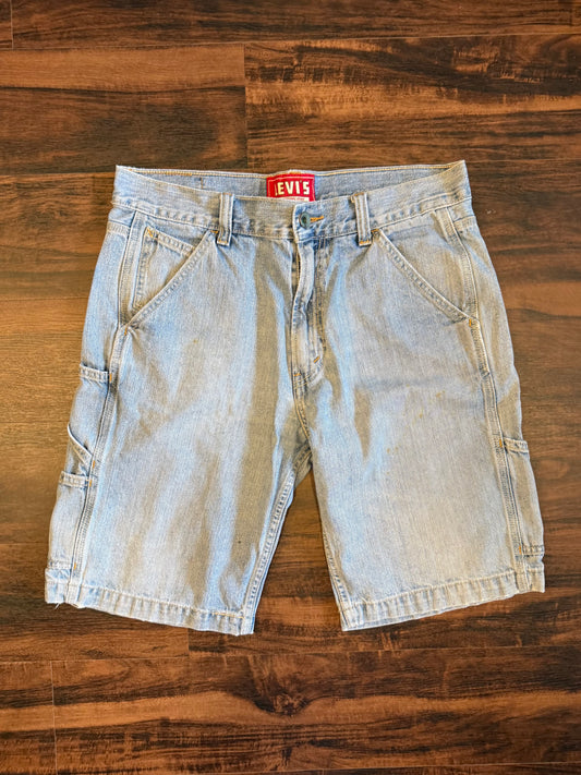 Vintage Levi’s Light Wash Carpenter Denim Jean Shorts- 34
