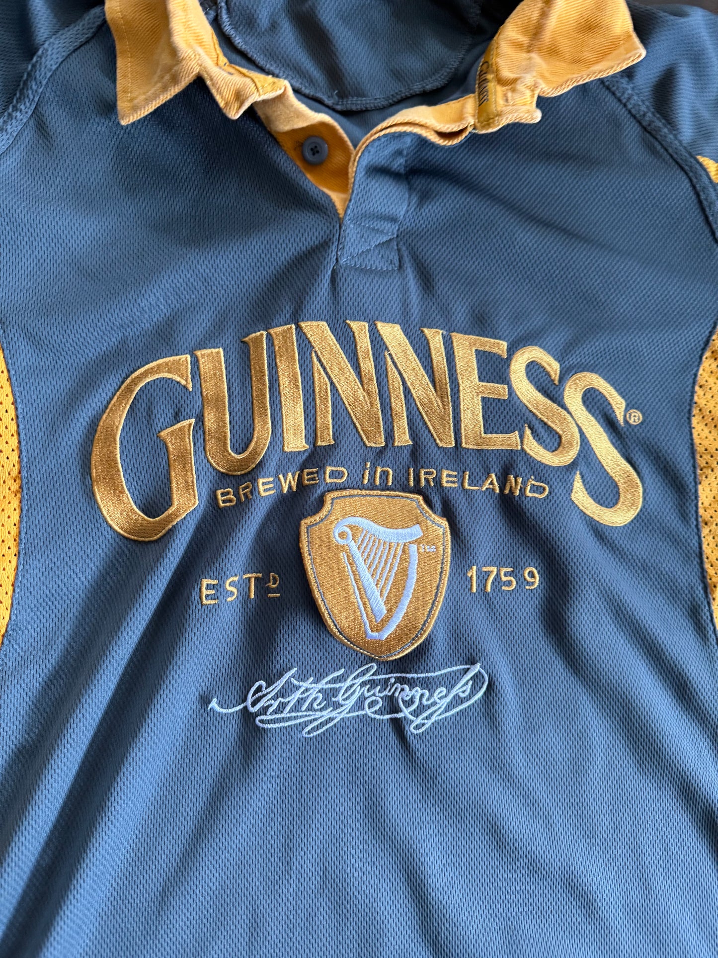 Vintage Guinness Polo Rugby Shirt- L