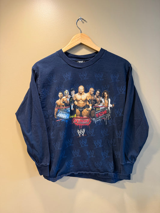 Vintage Y2K WWE Raw Long Sleeve T-Shirt- S