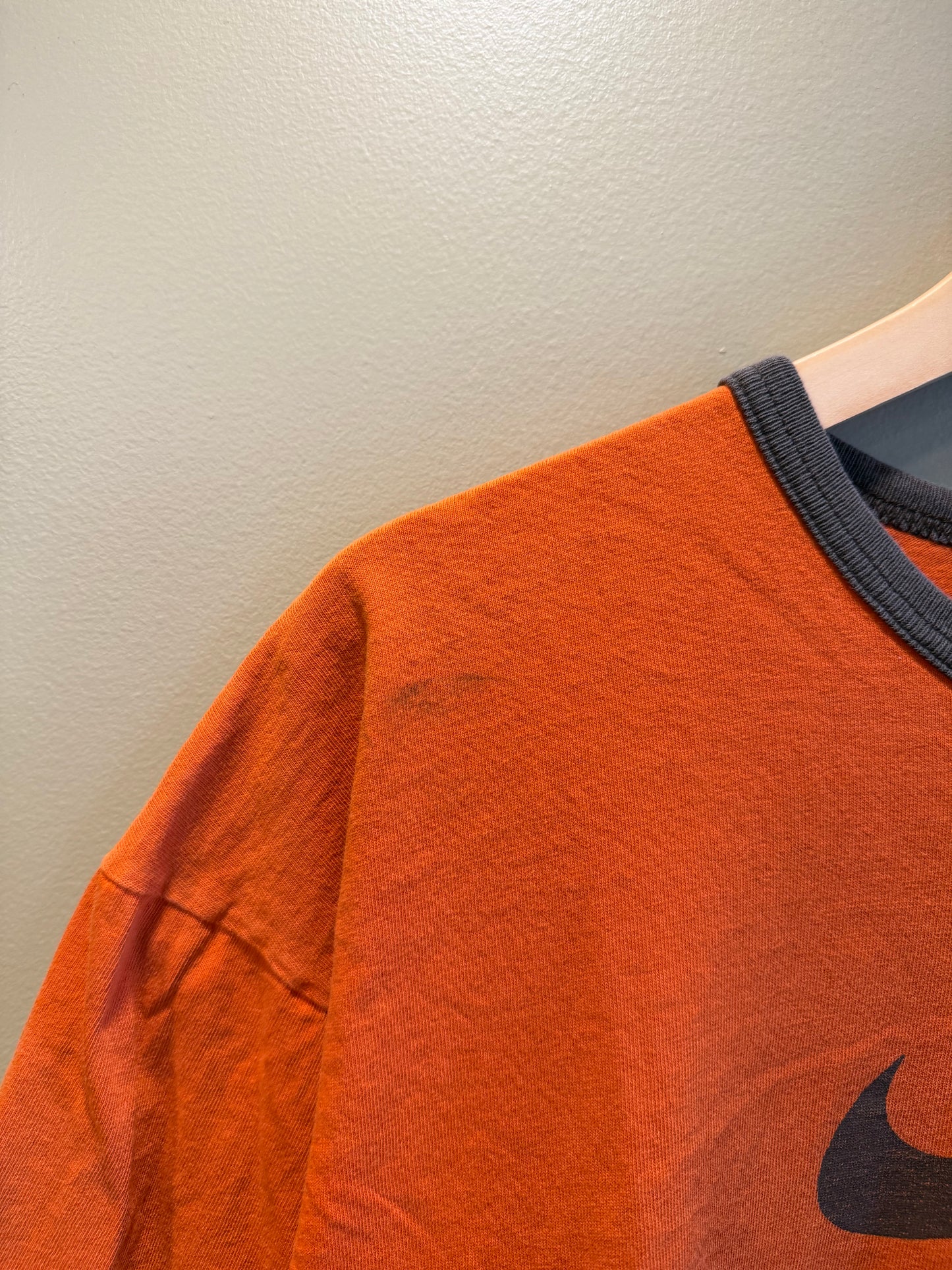 Vintage Nike Orange Ringer T-Shirt- L