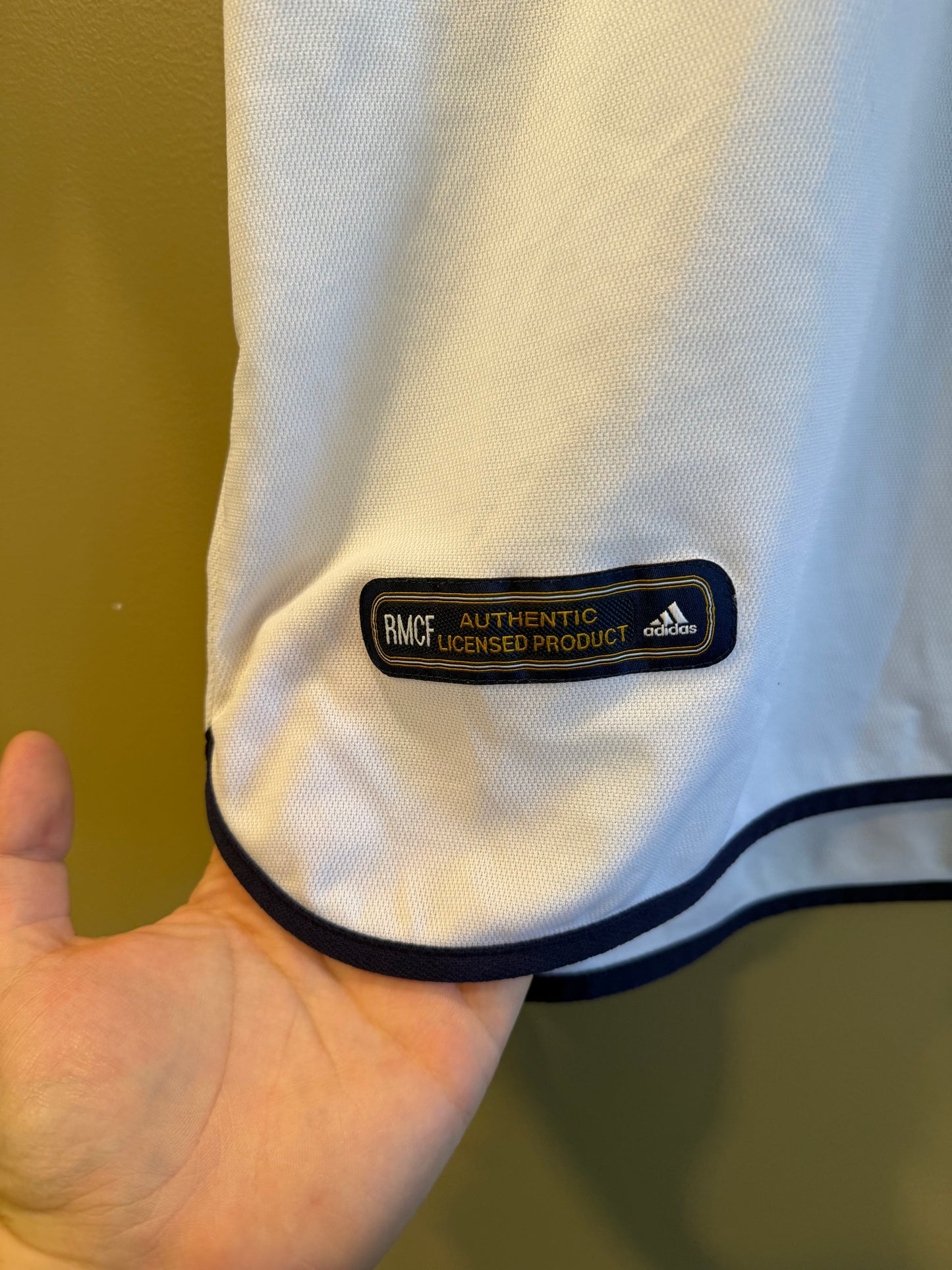 Vintage Adidas Real Madrid Teka 98-2000 White Soccer Jersey- M/L