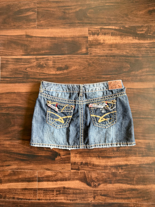 Vintage Y2K Amethyst Denim Skirt- 34