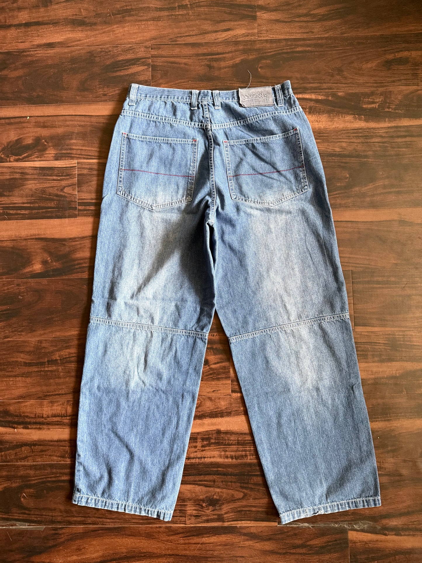 Vintage Y2K South Pole Baggy Streetwear Denim Jeans- 34x31
