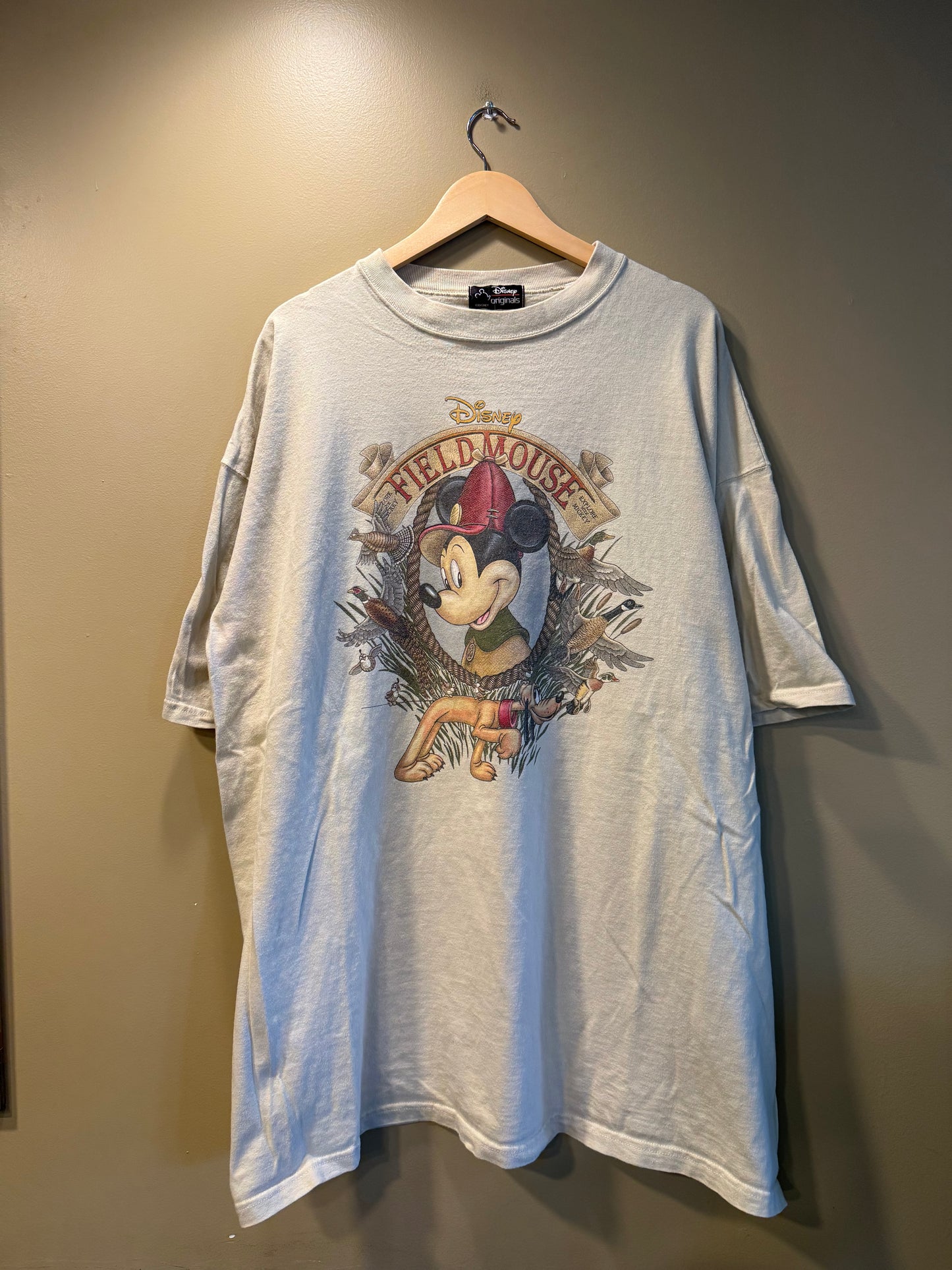 Vintage Disney Mickey Mouse Field Hunting T-Shirt- XXL