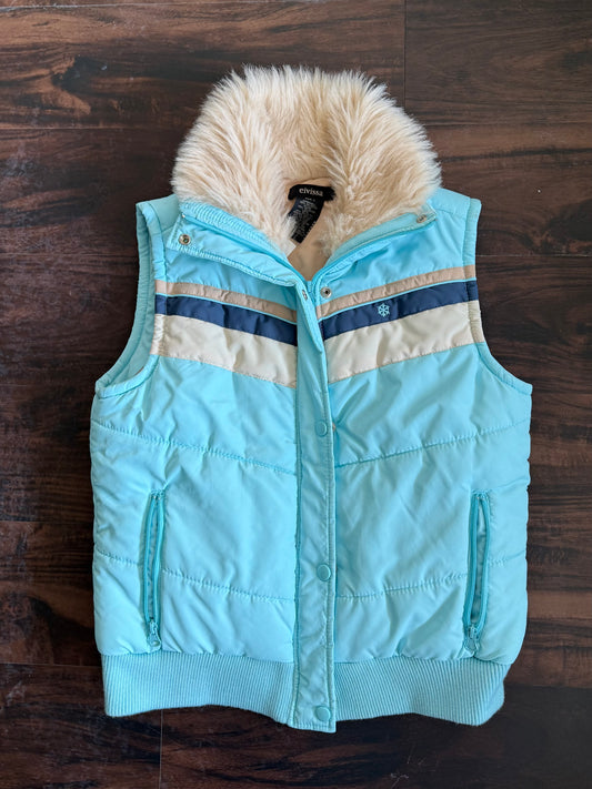 Vintage Fur Collar Women’s Arctic Vest- L