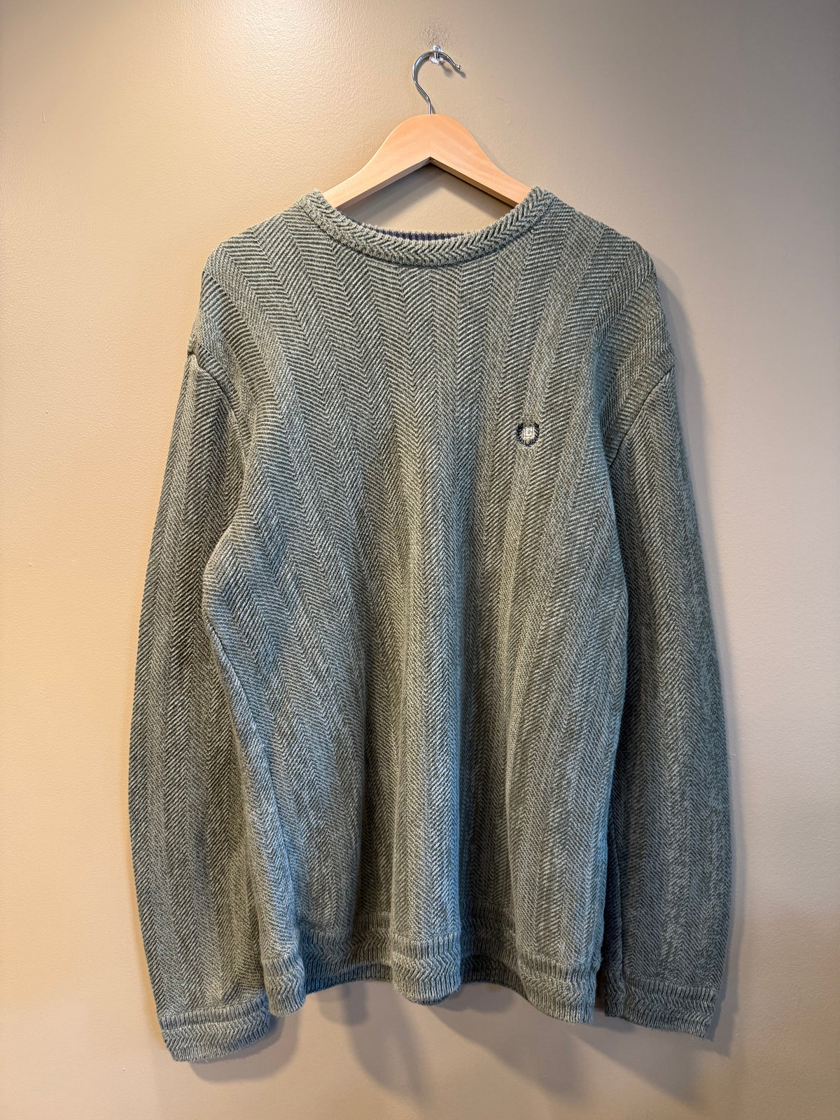 Vintage Chaps Ralph Lauren Green Knit Sweater- L/XL