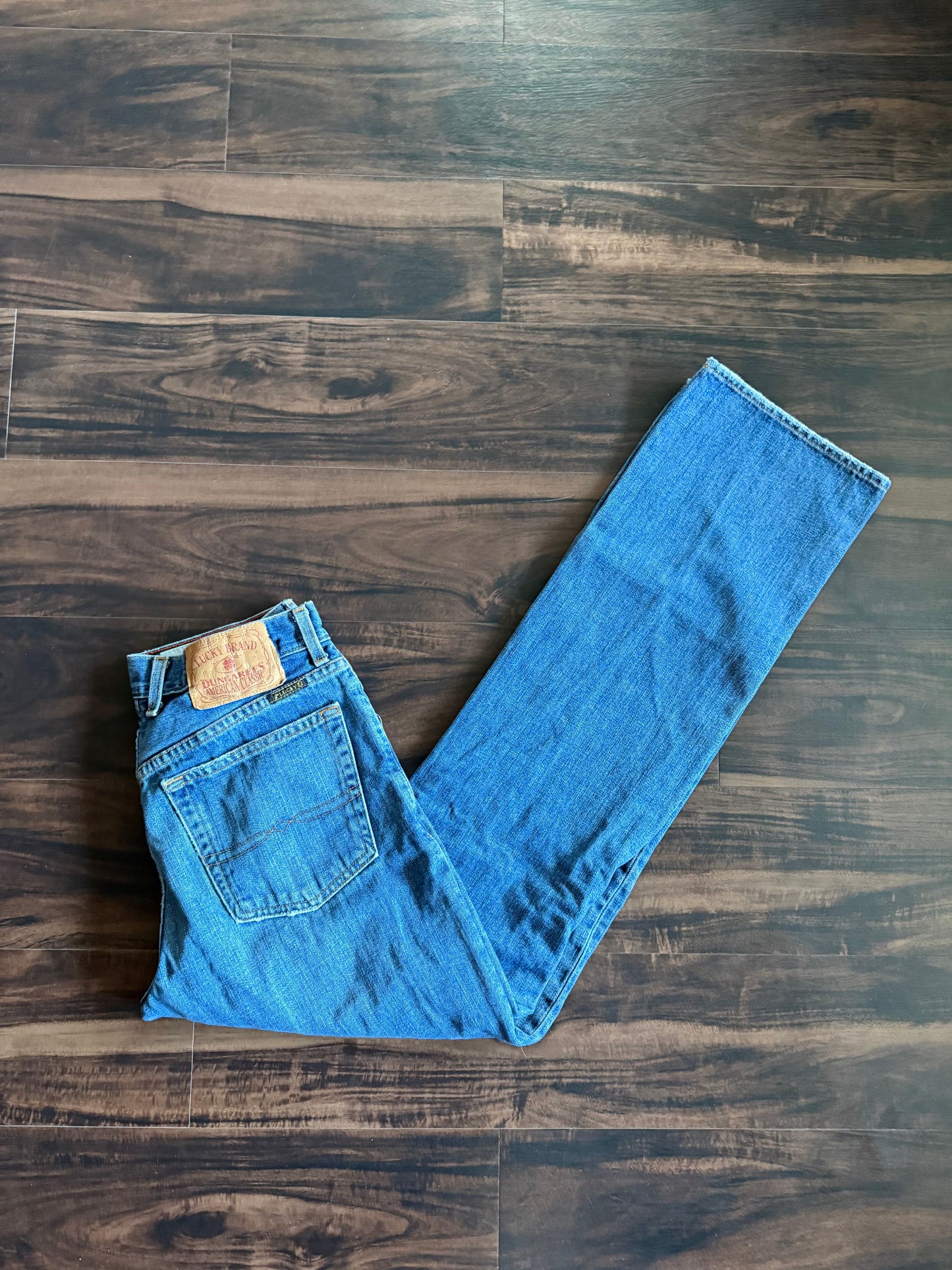 Vintage Lucky Brand Button Fly Denim Jeans- 29x34