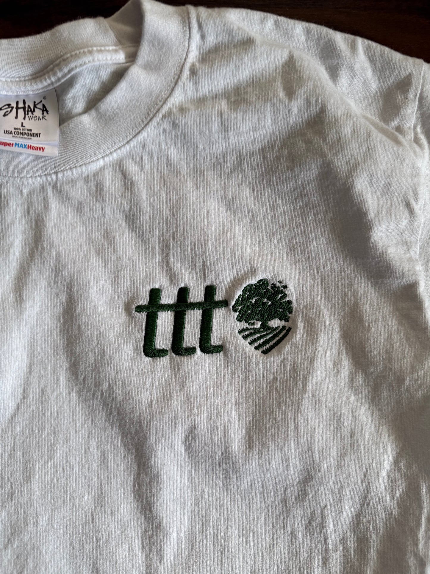 The Thrifting Tree White T-Shirt- L