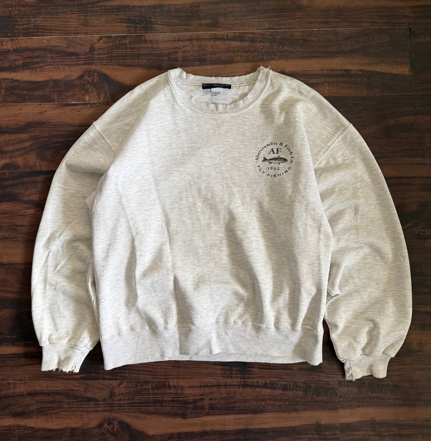 Vintage Abercrombie & Fitch Fly Fishing Crewneck Sweatshirt- L