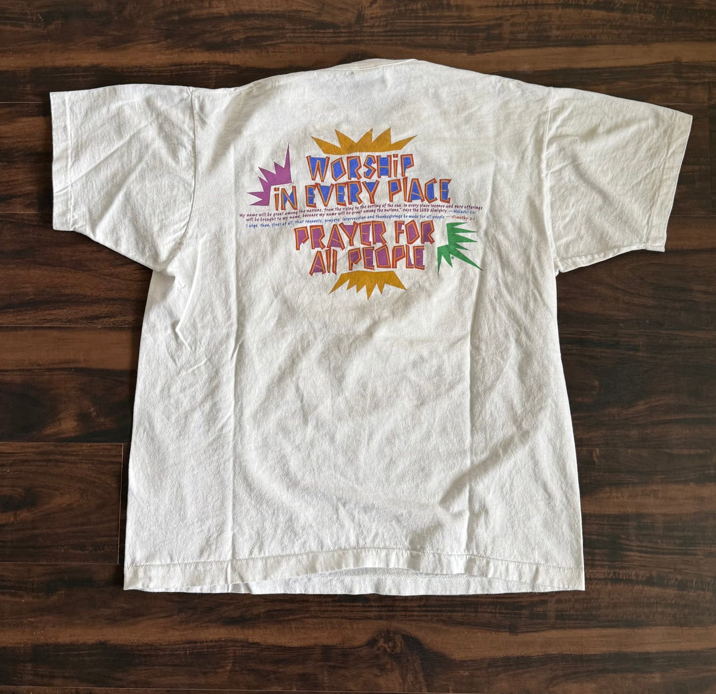 Vintage 1997 March For Jesus T-Shirt- XL