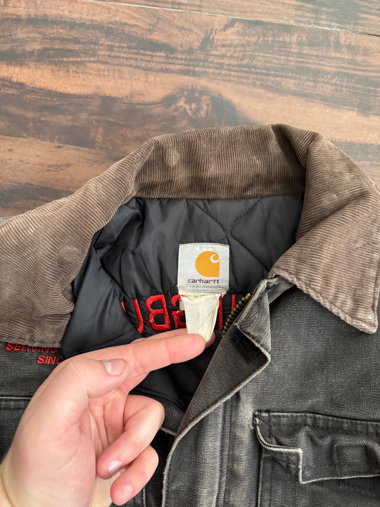 Vintage Carhartt Fire Department Black Jacket- L