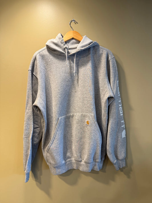 Vintage Carhartt Gray Hoodie Sweatshirt- M