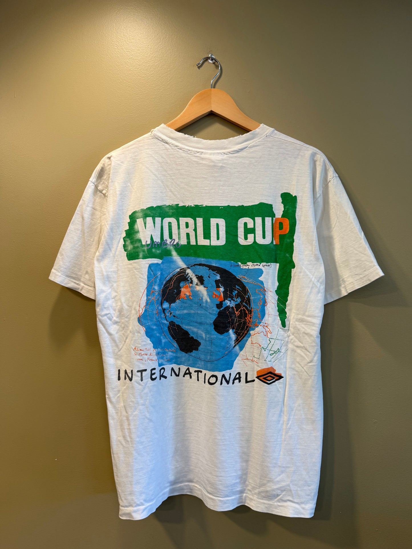 Vintage Umbro Italia World Cup 94 T-Shirt- L