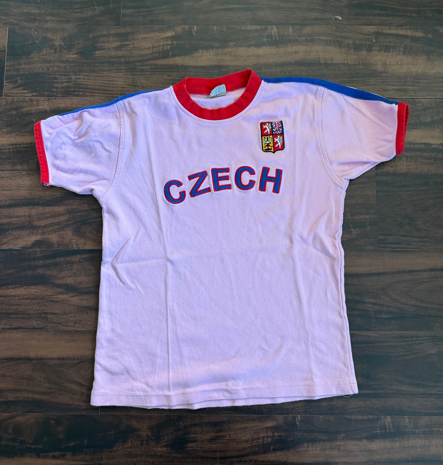 Vintage Czech Republic Pink Baby T-Shirt- S