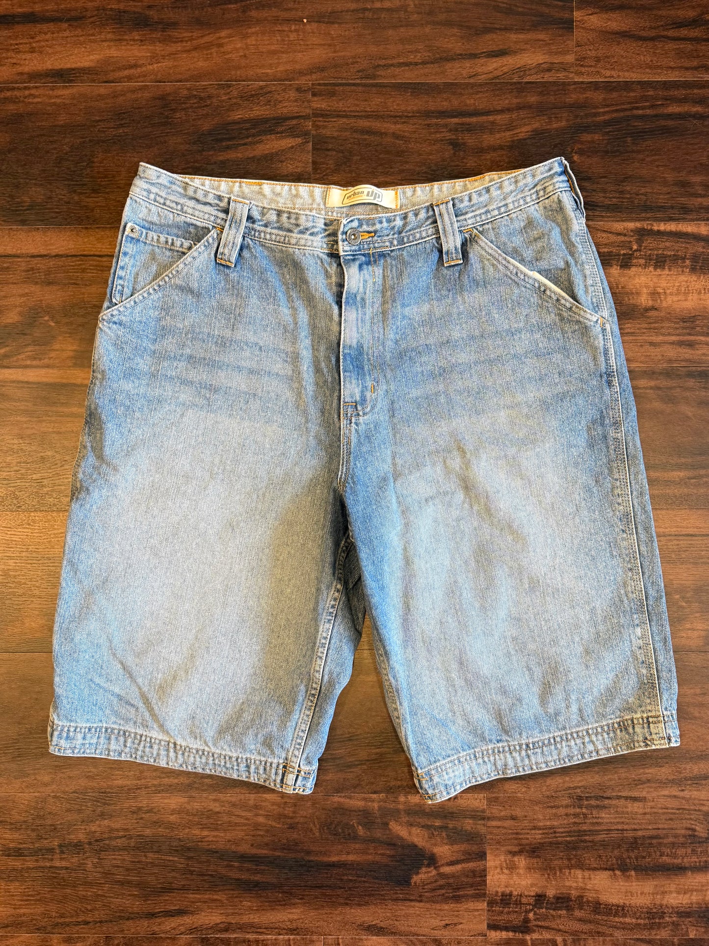 Vintage Urban Up Streetwear Denim Jean Shorts- 36