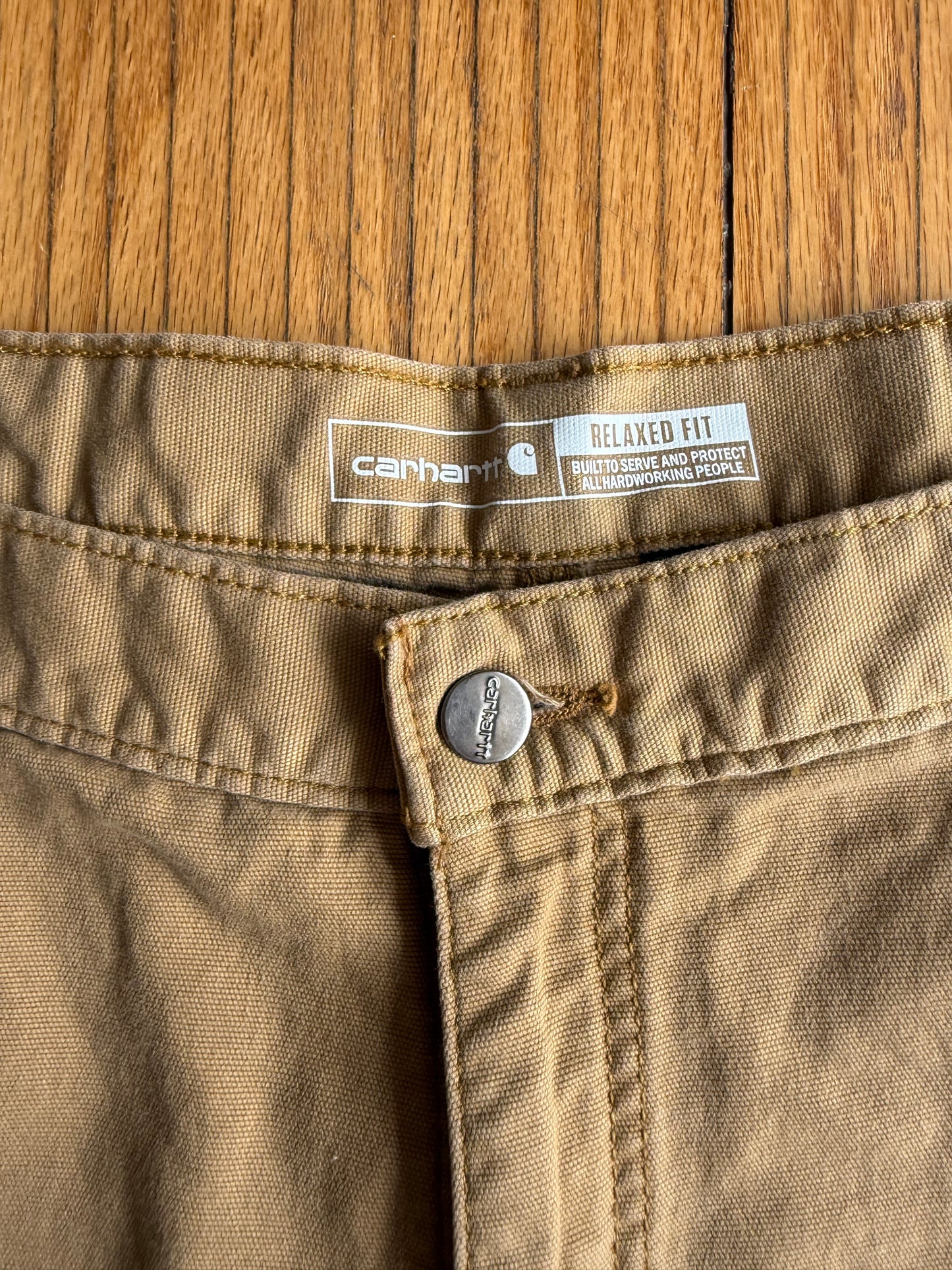 Vintage Carhartt Tan Duck Canvas Shorts- 38