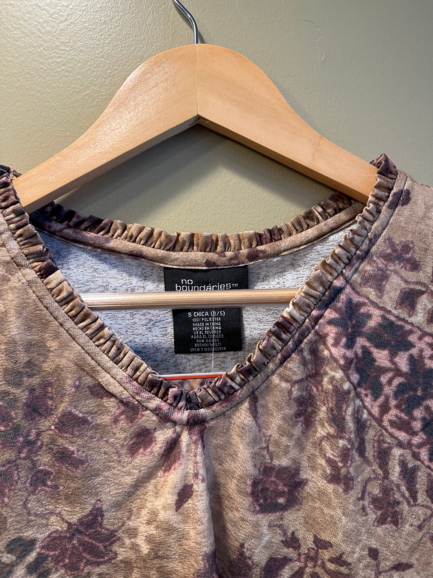 Vintage Y2K No Boundaries Floral Paisley Top- S