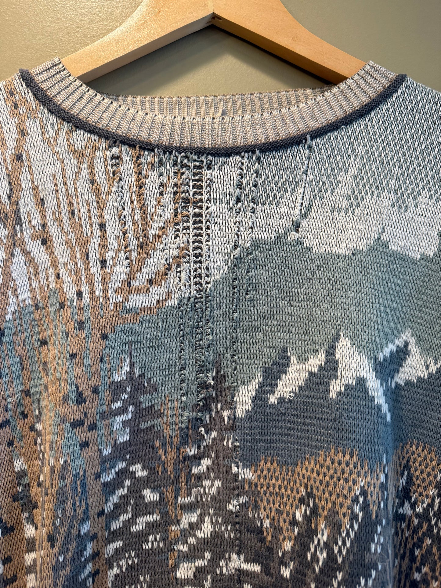 Vintage Crossings Nature Knit Sweater- XL