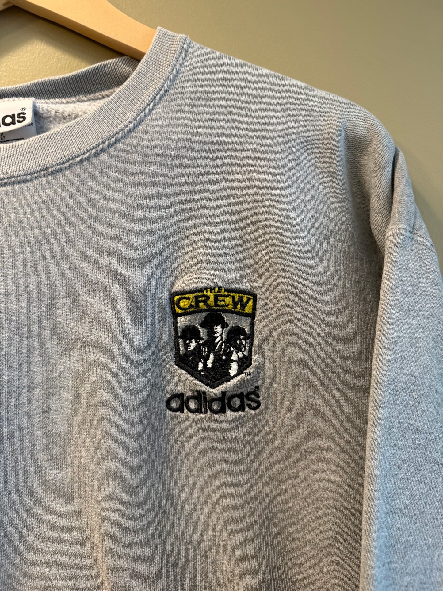 Vintage Adidas MLS Columbus Crew Gray Soccer Crewneck Sweatshirt- S/M