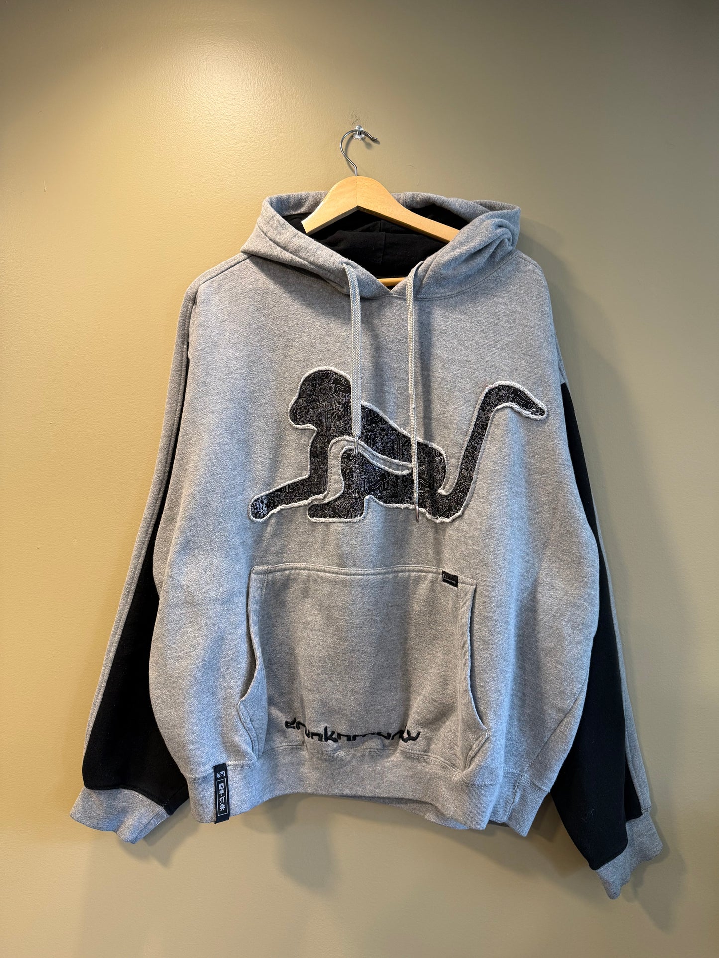Vintage Y2K Drunk Munkey Hoodie Sweatshirt- XL