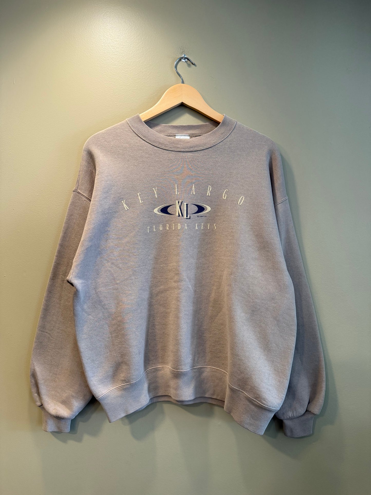 Vintage Key Largo Tan Crewneck Sweatshirt- L