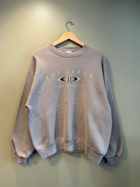 Vintage Key Largo Tan Crewneck Sweatshirt- L