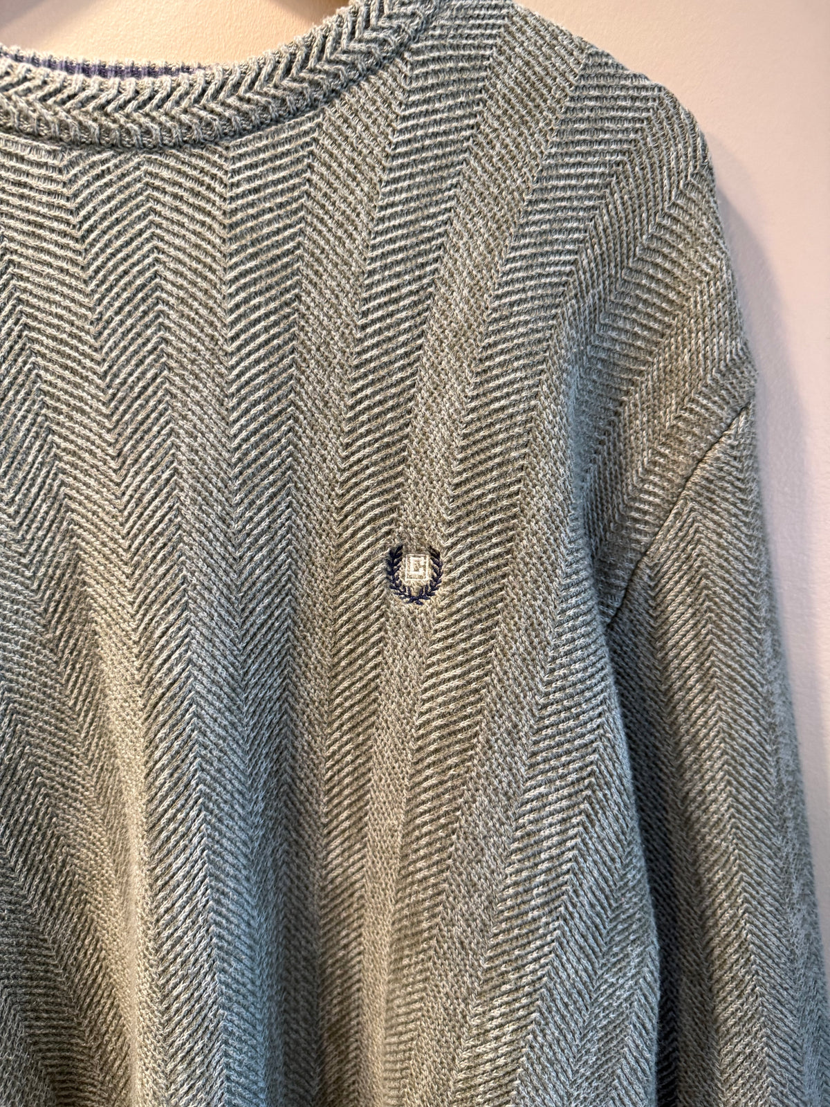 Vintage Chaps Ralph Lauren Green Knit Sweater- L/XL