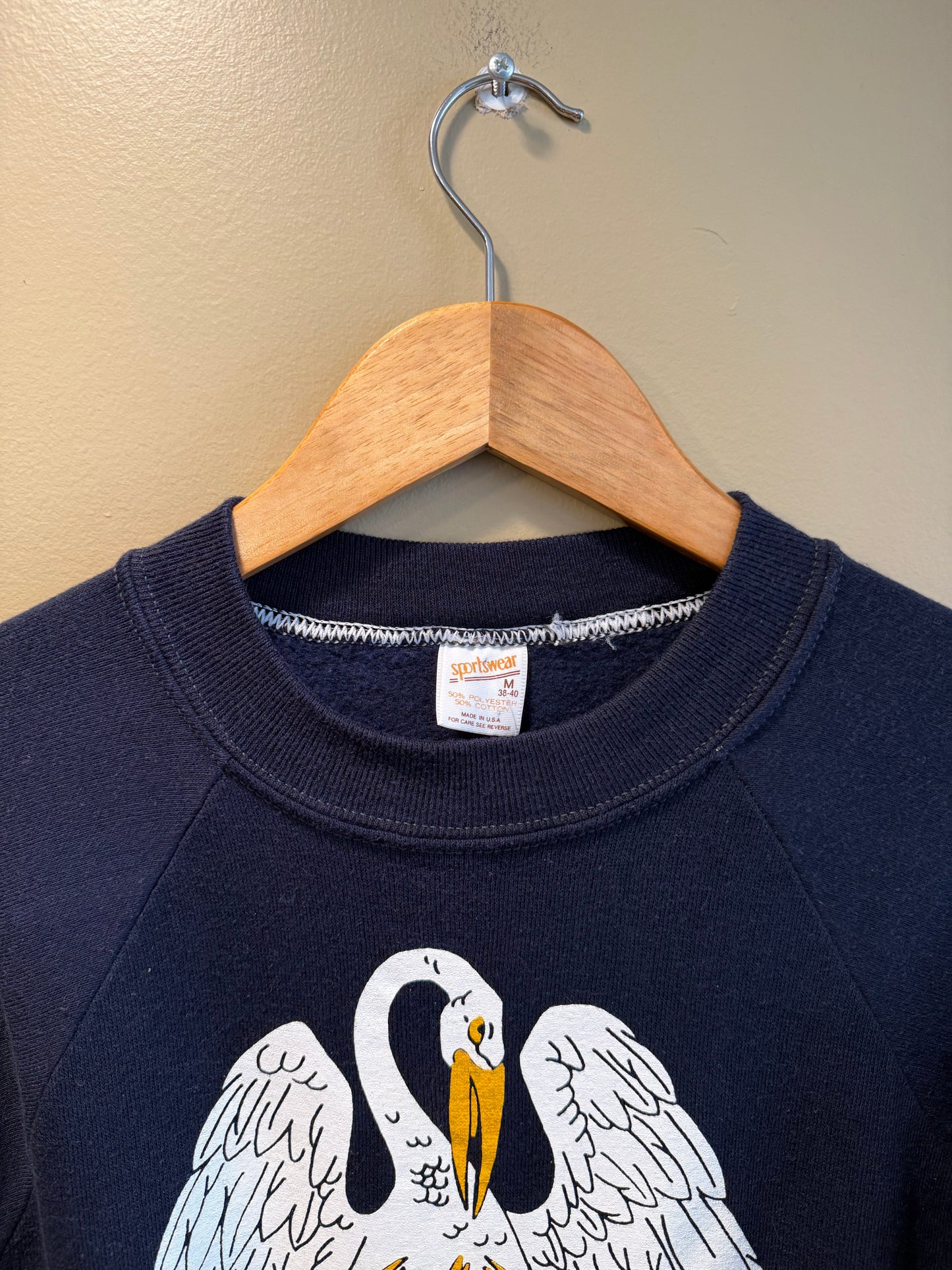 Vintage State of Louisiana Bird Crewneck Sweatshirt- M