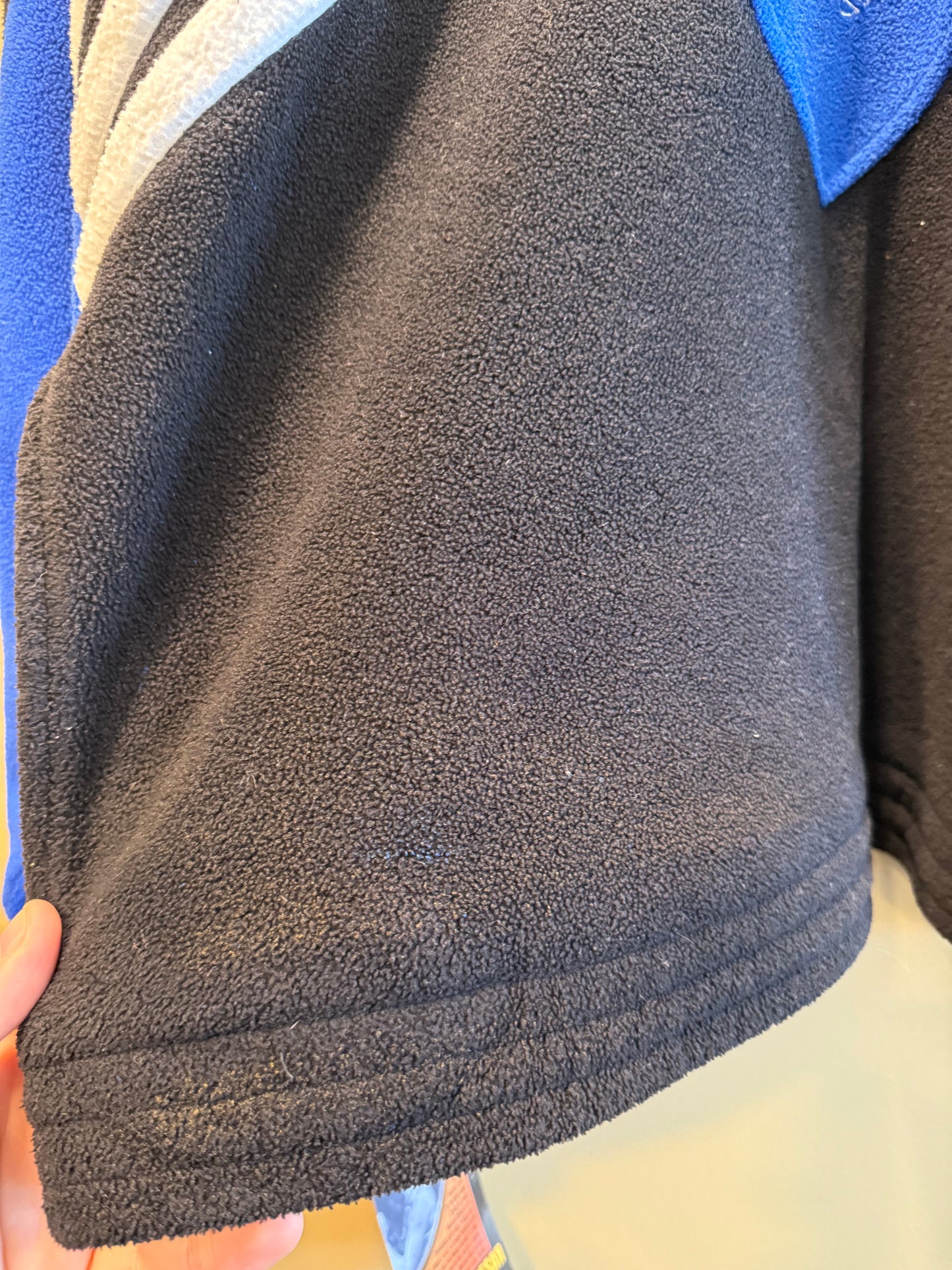 Vintage Adidas Blue Soccer Fleece Jacket- XL